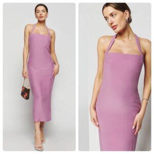 Reformation Alli Silk Midi Dress